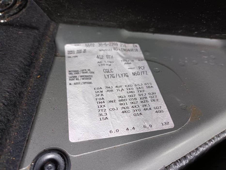 Dezmembram Audi A6 C7 2012 motor 2.0 D CGLC