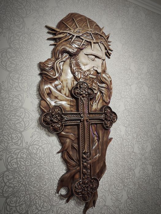 Sculptură , crucifix , lemn de Tei 750mm