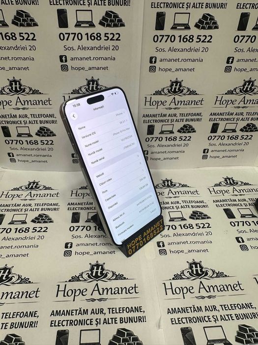 HOPE AMANET P1/ IPHONE 15 Pro Max 256 GB 83 Bat #40469