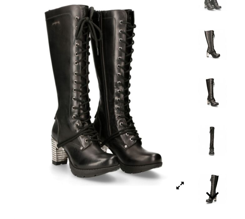 Ботуши с висок ток от колекцията METALLIC. New Rock