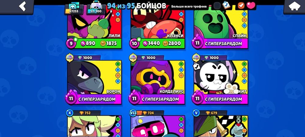 Продам акаунт бравл старс