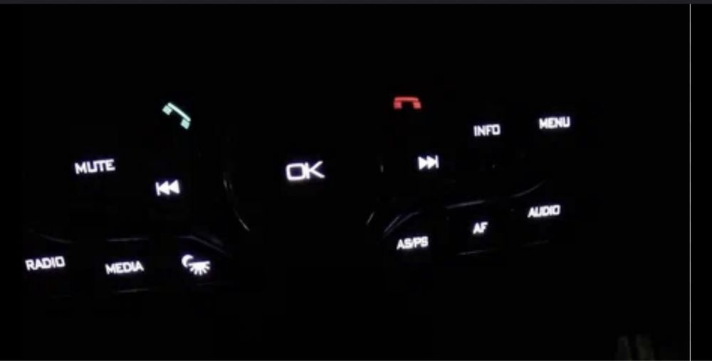 Пересвет кнопок на Ваз