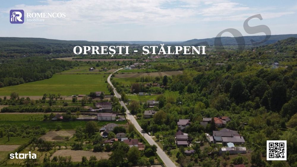 1.000 mp teren in Sat Opresti, Stalpeni, la liziera padurii