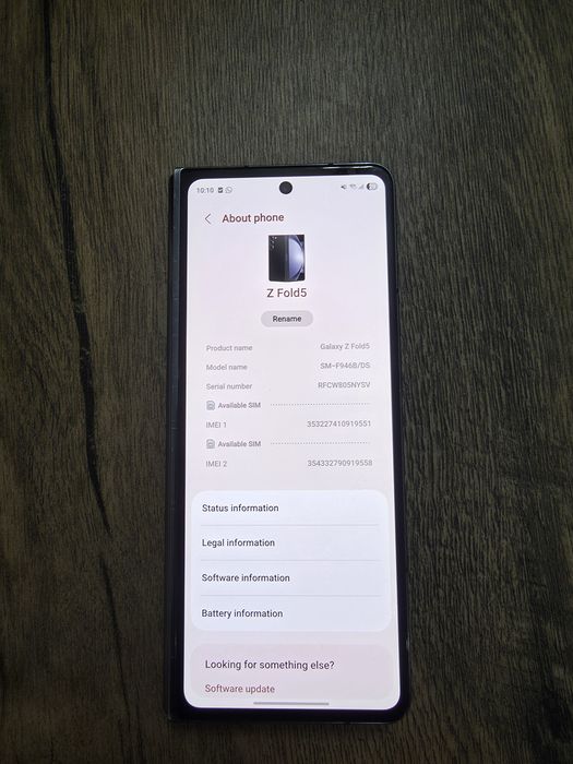 Samsung Galaxy fold 5 - ecran mare defect