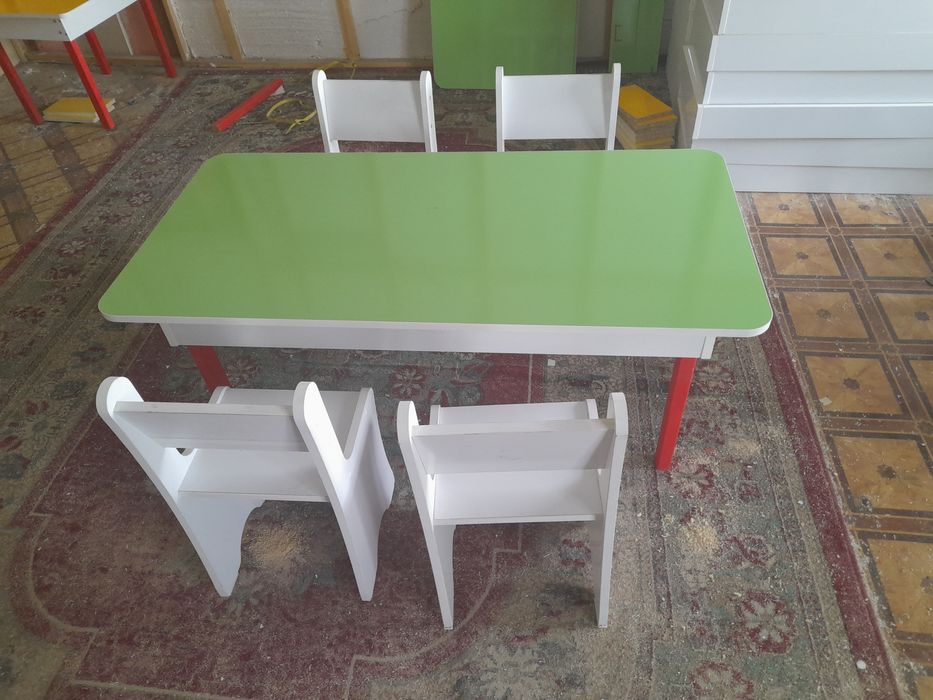Болалар богчалари учун 6уринлистол,стул