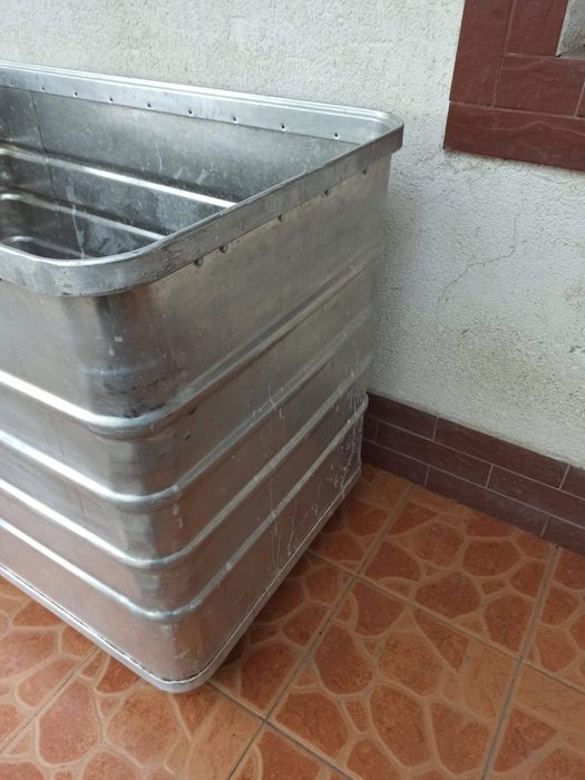 Container transport aluminiu deschis 990x580x770mm cutie depozitare