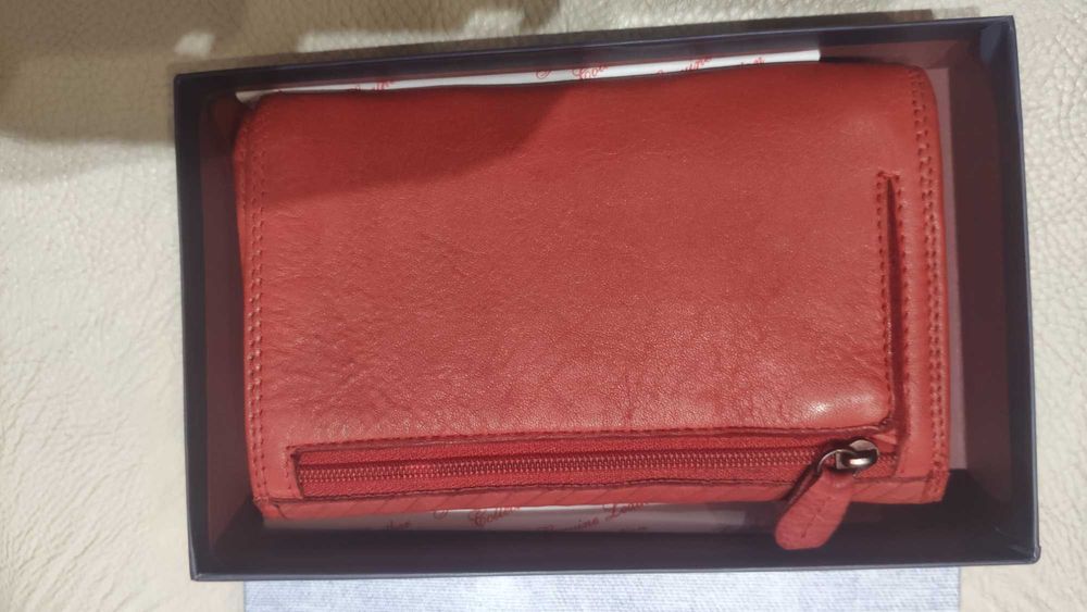 дамски портфейл Mustang Brasilia от естествена кожа  15X10X4 см