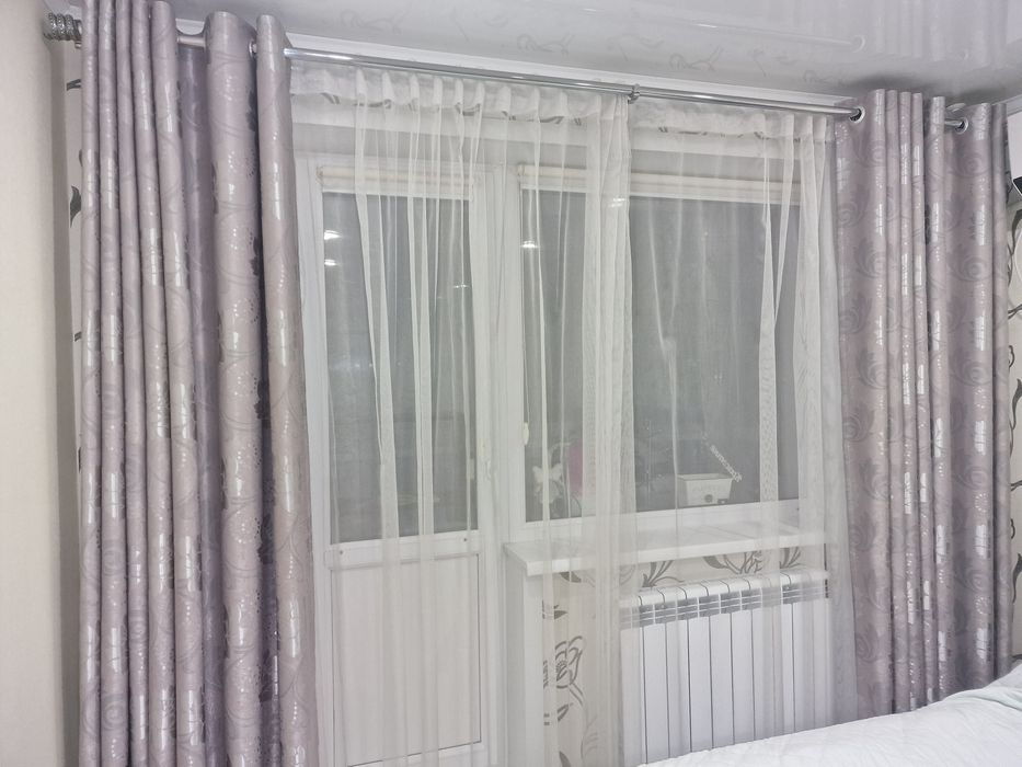 Продам шторы +гардина  +тюль