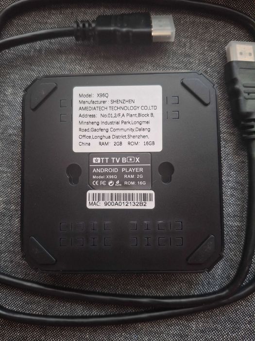 X96Q Android 16GB 4K HDMI Media Player