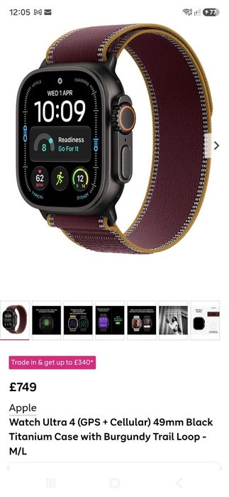 Apple Watch Ultra 4 - 49mm Titan - NOU / SIGILAT