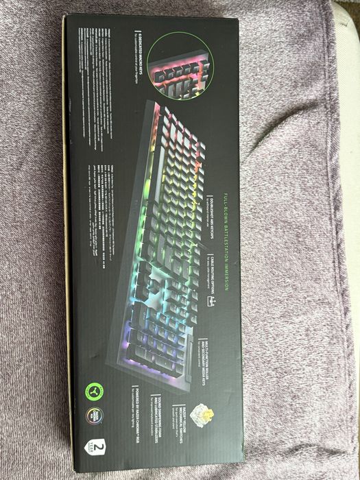 Tastatura mecanica razer blackwidow V4 x, yellow linear switch