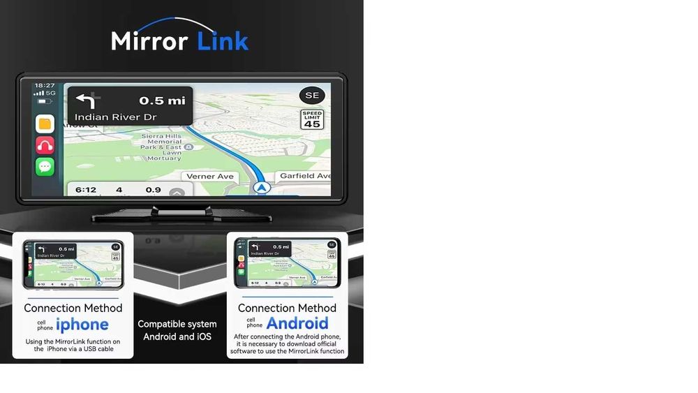 Wireles Android Autо Apple Carplay for Car Stereo 10.26 inch