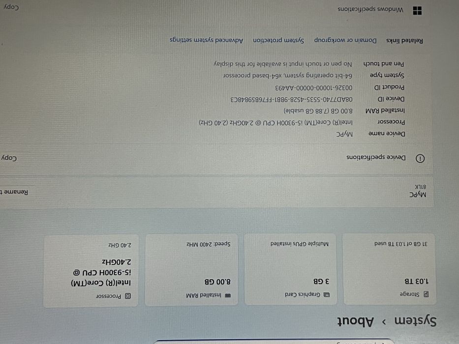 Laptop Gaming cu video GTX 1050