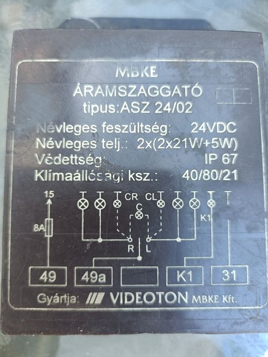 Releu semnalizare 24 V