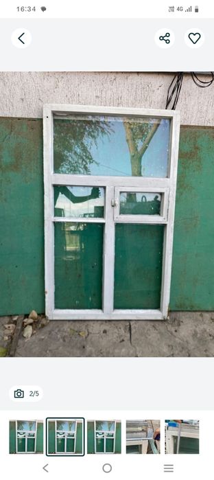 Окно с стеклом без рамки