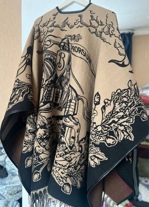 Пончо Burberry 100% кашемир