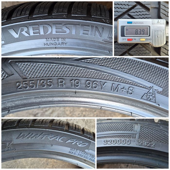 O bucată 255/35 R19 M+S iarnă - una Pirelli Bridgestone Vredestein
