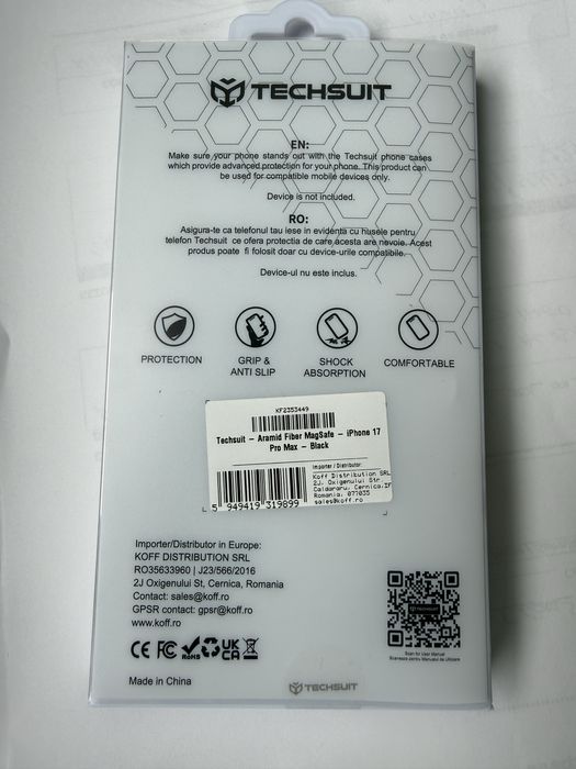 Husa kevlar aramida 110 lei si geam iphone 17 pro max 40 lei