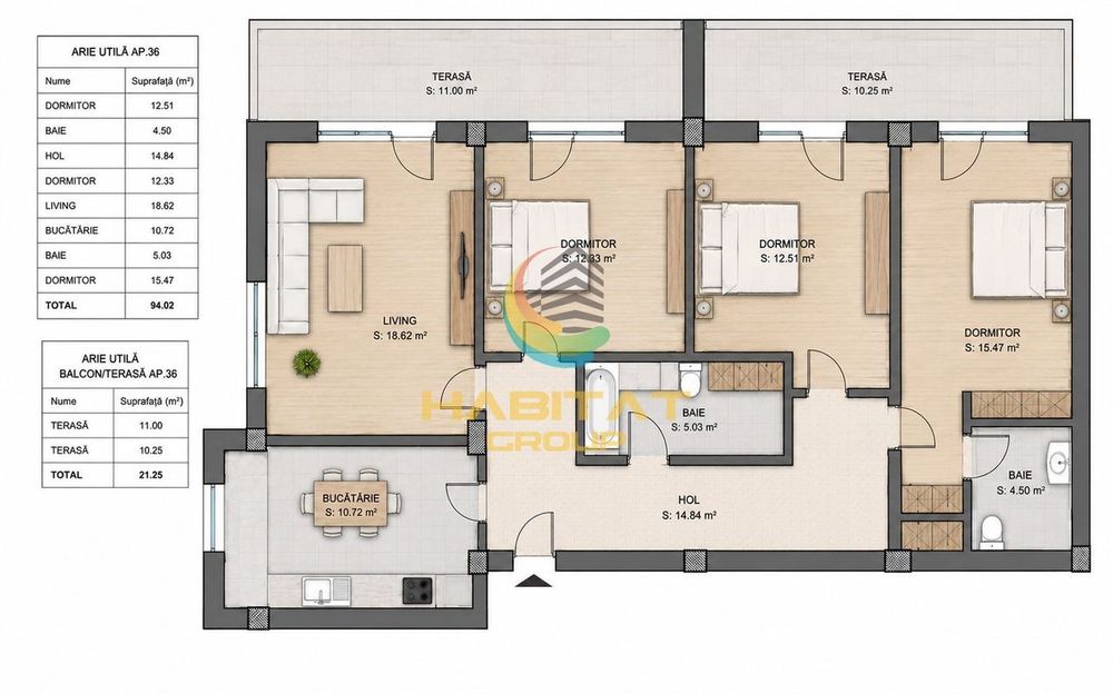 Apartament 4 camere - zona Pallady — fotografia 3