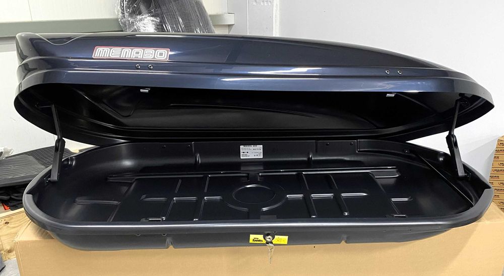 Автобокс багажник Menabo Mania 400L черен металик 165см/79см/37см