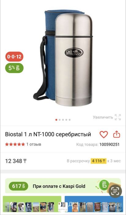 Термос БИО сталь