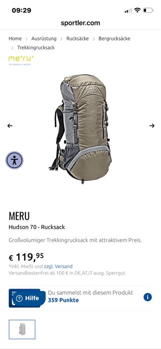 Rucsac Meru Hudson 70