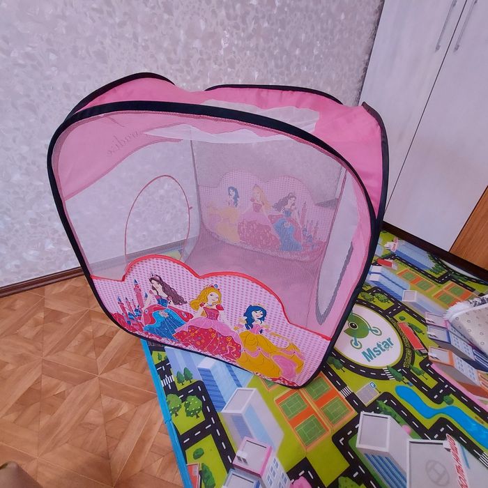 Домик,палатка с тоннелем 3 в 1 для девочки