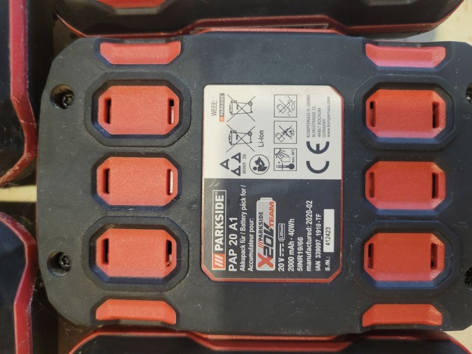 Батерии Parkside Xteam 20 волта