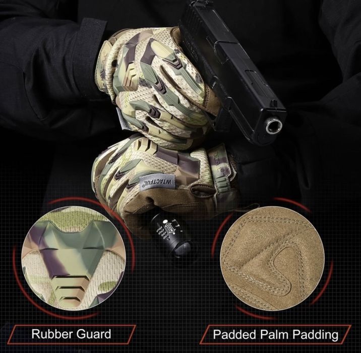Тактически ръкавици с протектор airsoft военни самозащита стрелба лов