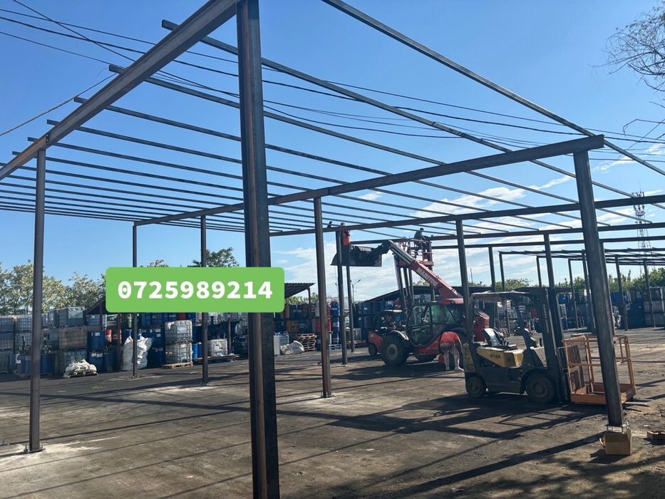 Vand hala metalica cu proiect si montaj fundatii pardoseli containere