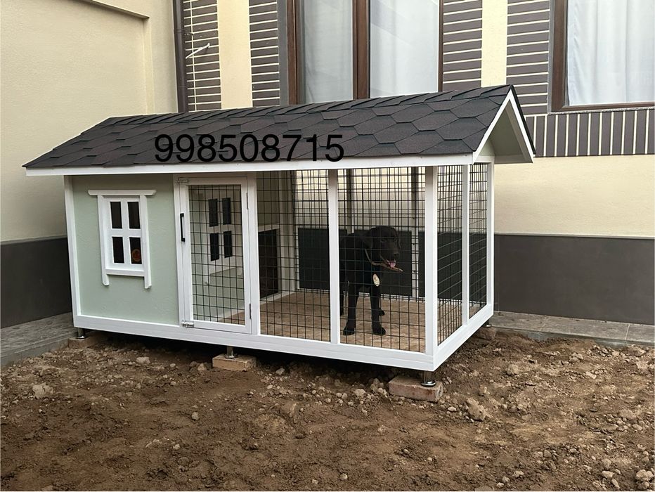 Домик и вольер для собак