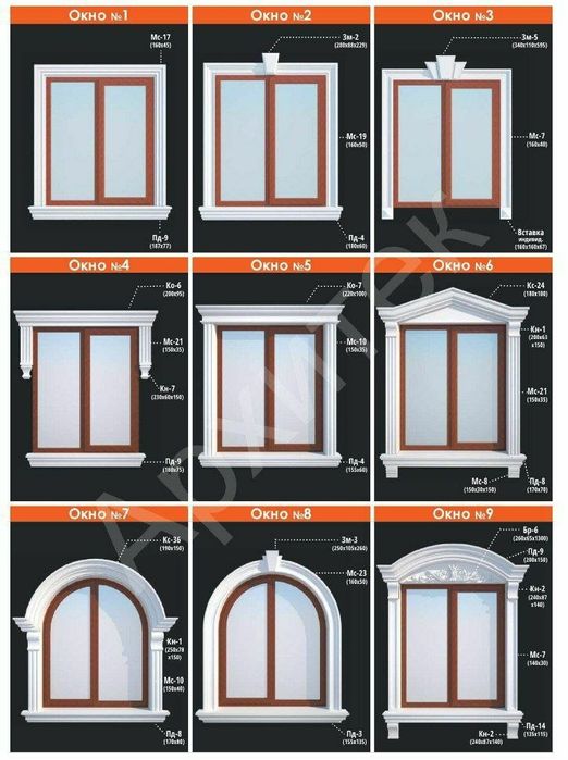 Фасадный декоры из пенопласта