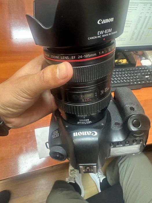 Canon EOS 6D+ Canon 24-105mm f/4L IS USM (Ideal holatda)
