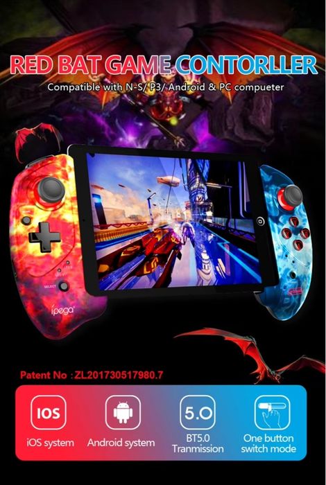 Джостик геймпад контроллер для телефона планшета пк беспроводной блюту