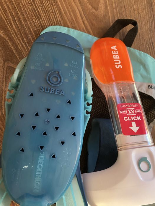 Детски комплект за шнорхелинг + подарък аква обувки