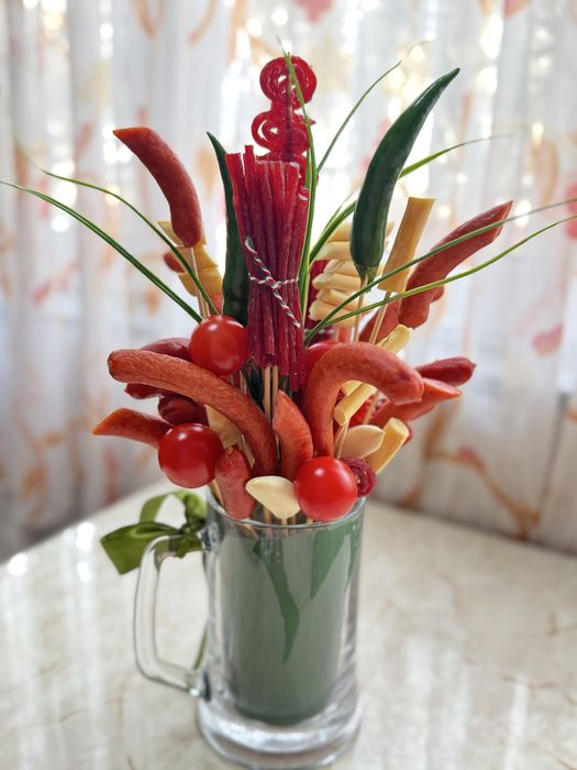 Съедобный фруктовый мужской букет