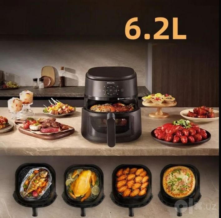 Philips аэрогриль 6.2 л. Фритюрница модель NA230