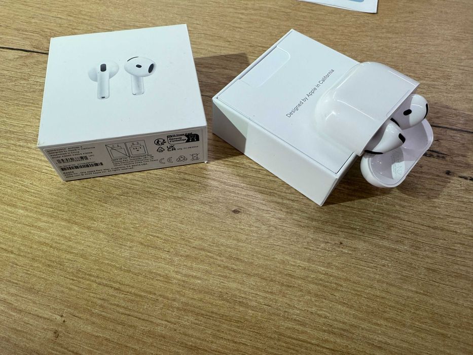 Casti APPLE AirPods 4, In-Ear, Microfon, Carcasa Incarcare USB-C, alb