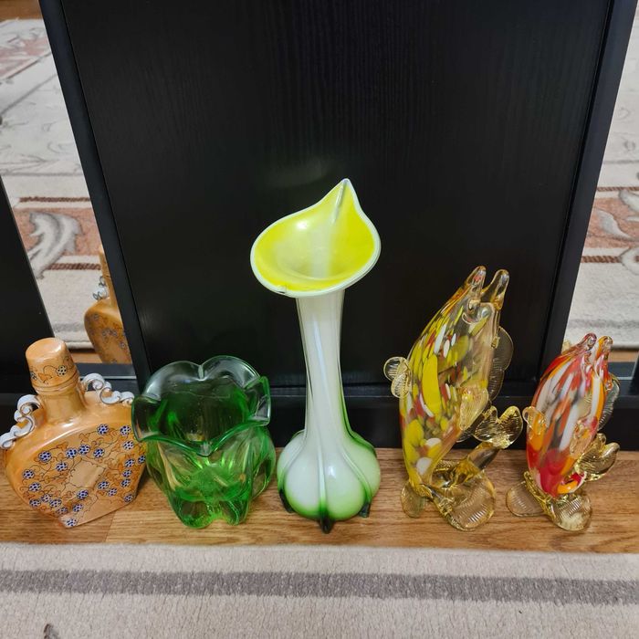 Ваза цветное стекло