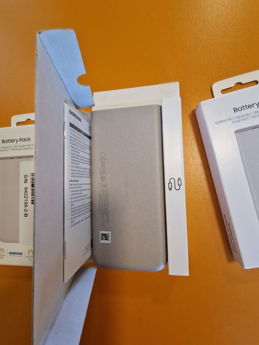 Baterie externa Samsung  USB Type C, 10000 mAh, 25W, Beige open box