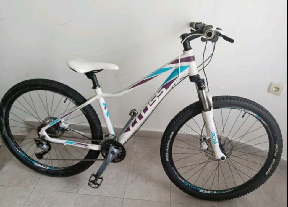 Велосипед Cross Fusion Lady 27.5'', 400 мм, бял
