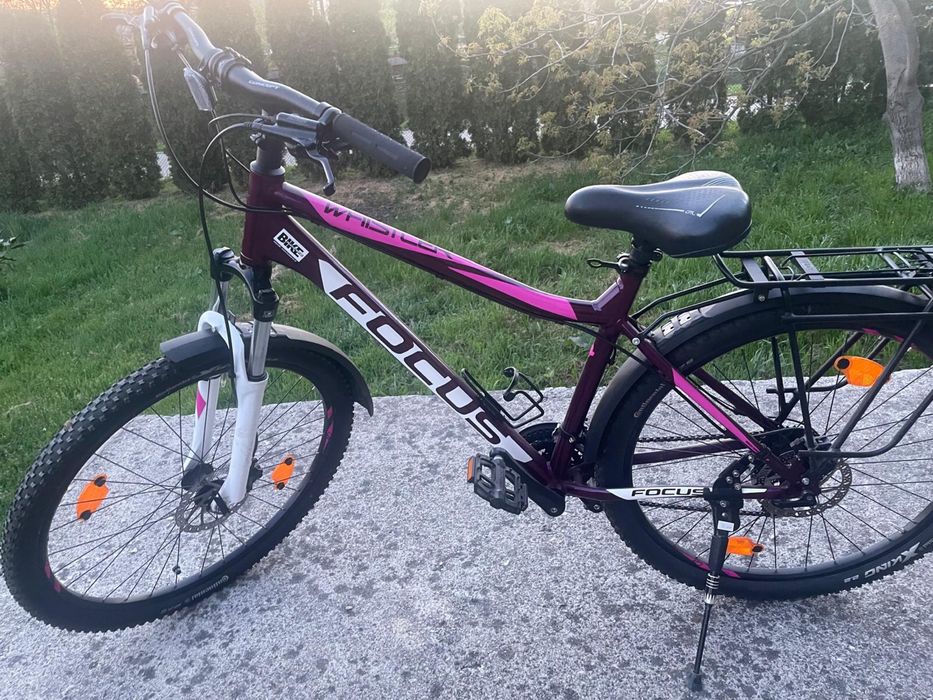 MTB damă/unisex Focus Whistler, roți 27.5, frâne pe disc Tektro Auriga, anvelope Continental X-King
