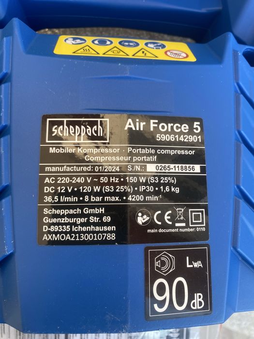 Компресор Shceppach и FERREX хибрид многофункционален