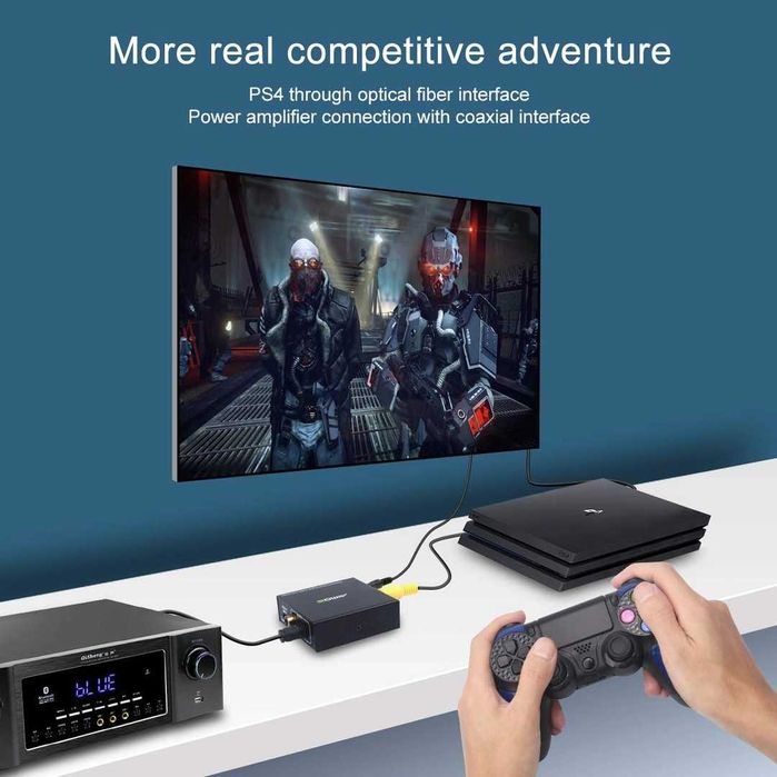 Convertor bidirecțional optic-coaxial, convertor audio