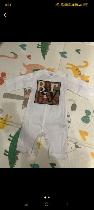 Burberry детская одежда ромпер