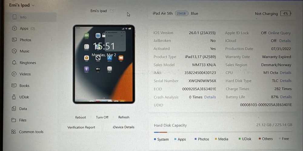 ipad air 5th generation Cellular 256 Gb + Magic Keyboard + Pencil