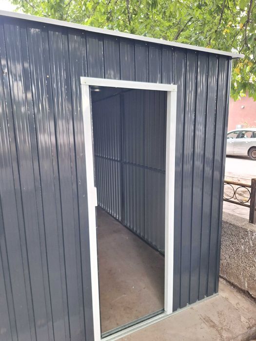 Метален гараж за автомобил Kingston цвят Антрацит 5.4х3.8х2.3м 19.6квм