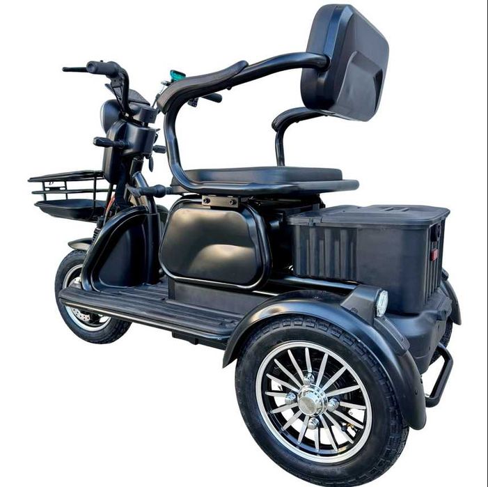 Tricicleta Electrica Triciclu Fara permis CIV RAR inclus 2 Locuri Baterie 20Ah Viteza maxima 25km/h