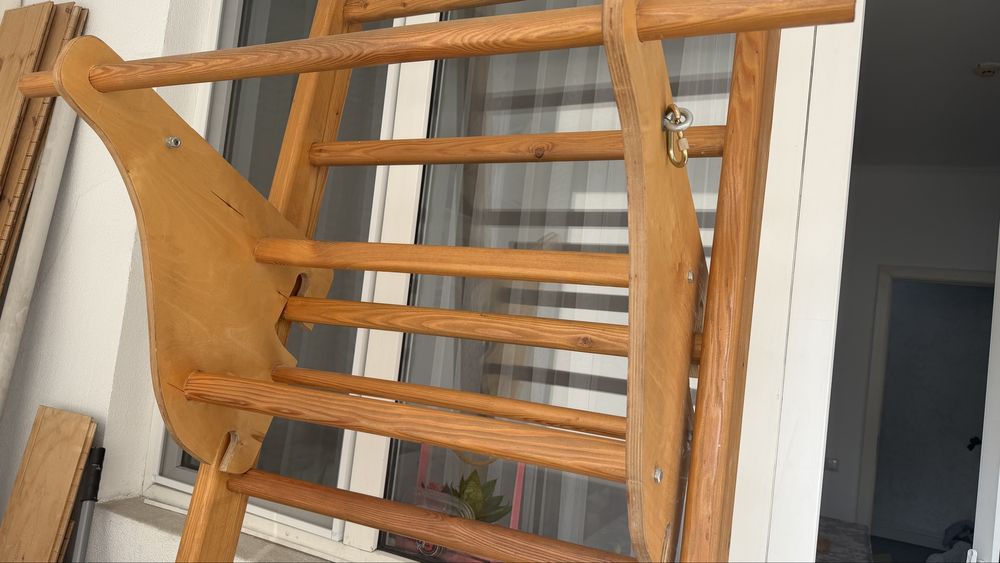 Турник с лестницей домашний