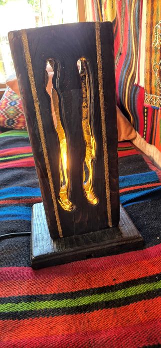 Ръчно изработени лампи от истинско дърво